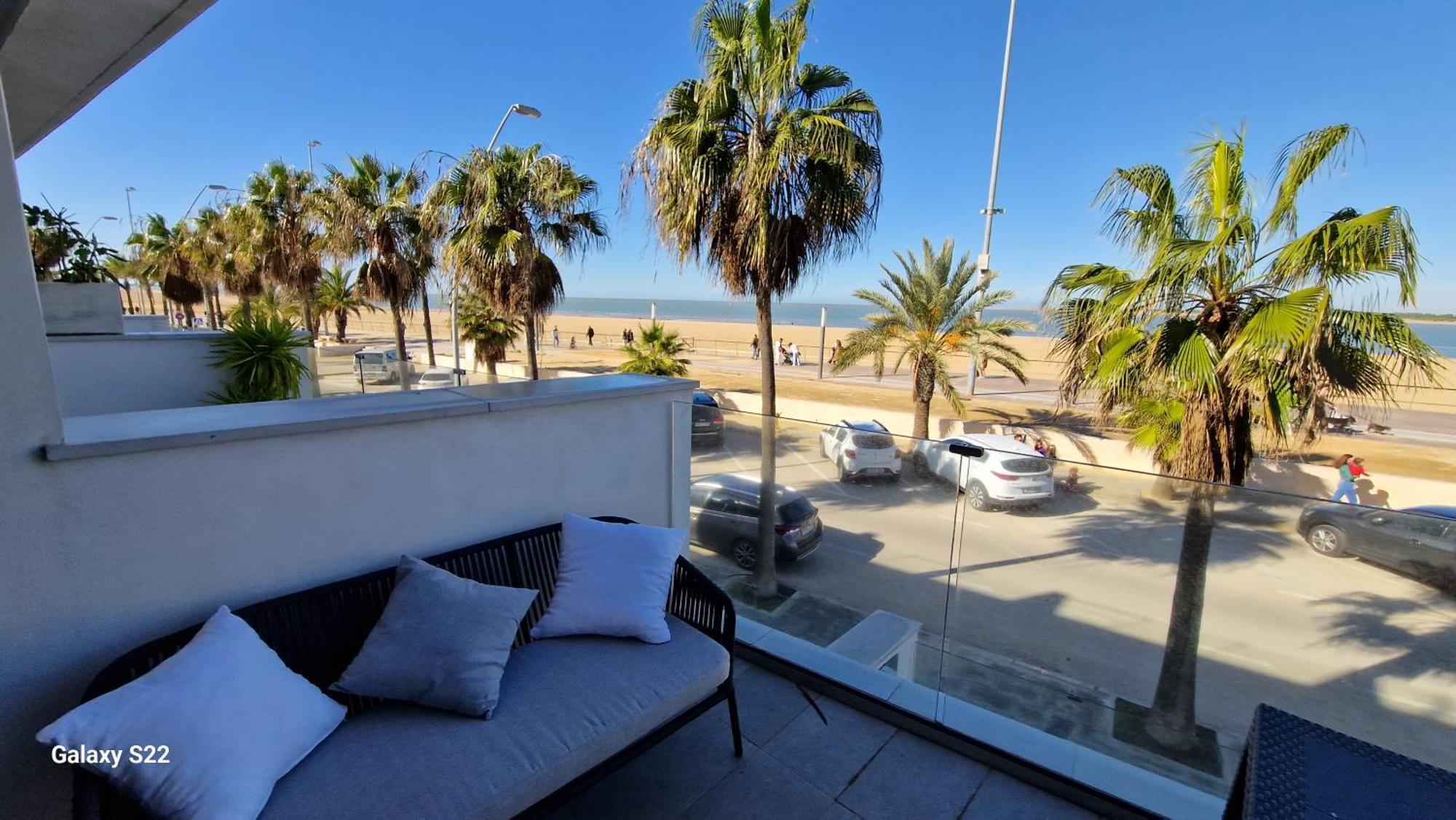 Boutelou Playa Con Vistas Al Mar Appartement Sanlúcar de Barrameda Buitenkant foto